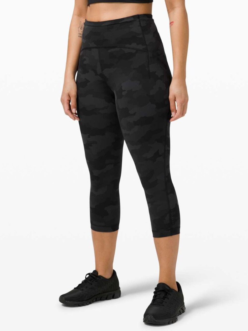 Lululemon Women's Swift Speed High-Rise Crop 21" - Black Camo